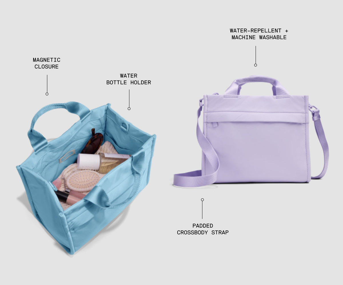 Away Featherlight Mini Daily Tote Crossbody Bag - Opal Blue