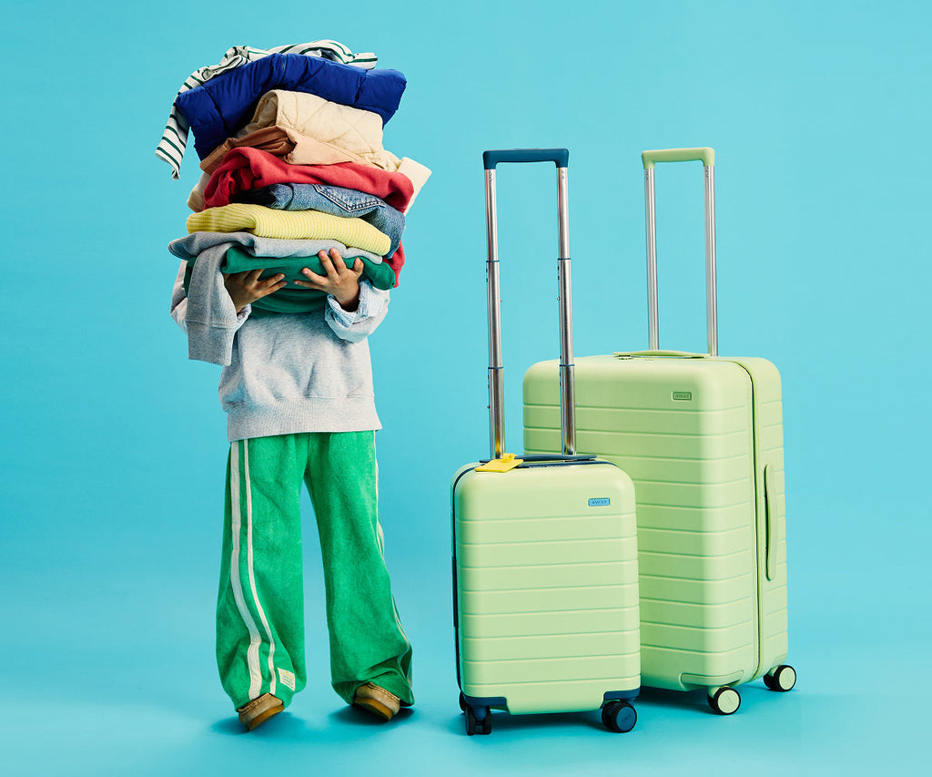 Away The Kids Carry-On Suitcase - Honeydew Green