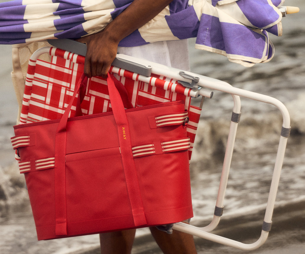 Away Cooler Tote Tote Bag - Cherry Red