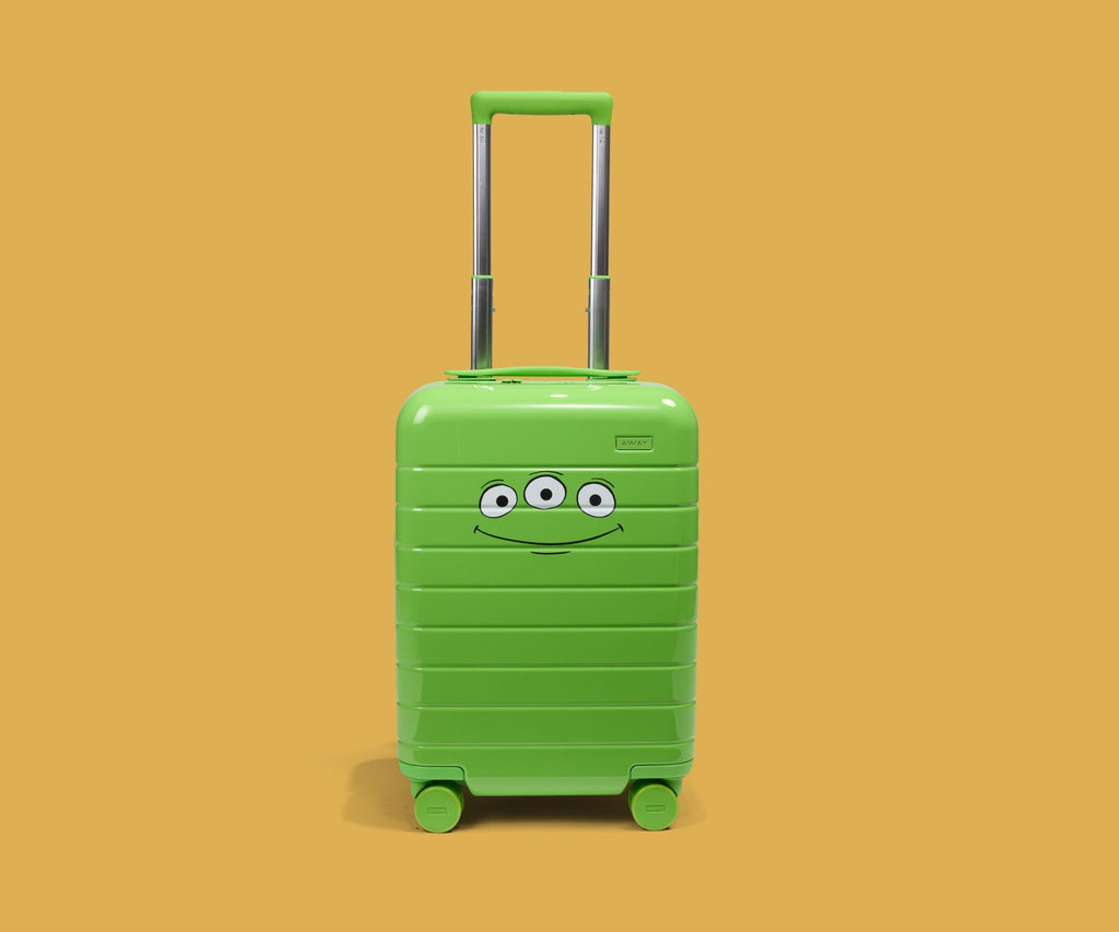 Away The Kids Carry-On Luggage Tag - Alien Green