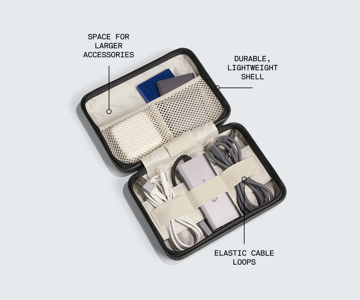 Away Mini Tech Case Crossbody Bag - Jet Black