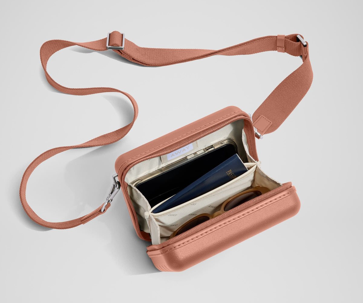 Away The Mini Crossbody Packing Cubes - Clay Pink