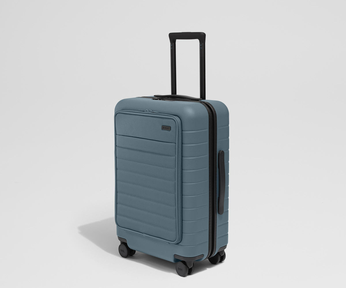 Away The Executive Bigger Carry-On Suitcase - Coast Blue