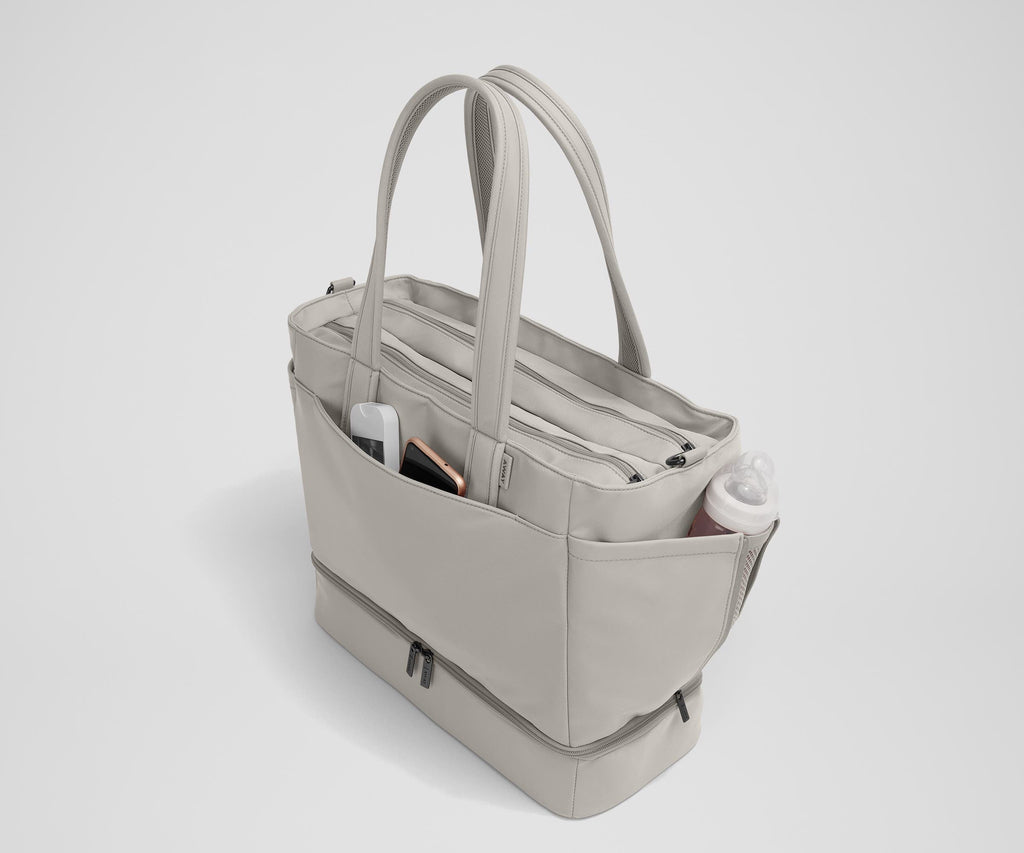 Away The Double Diaper Tote Diaper Bag - Cloud Gray