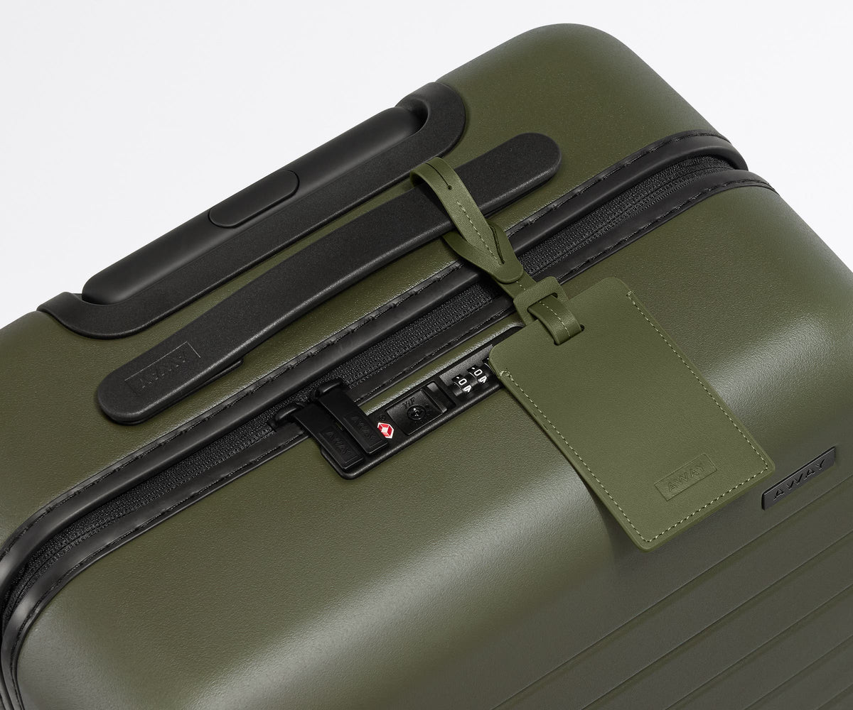 Away The Luggage Tag in Olive Green