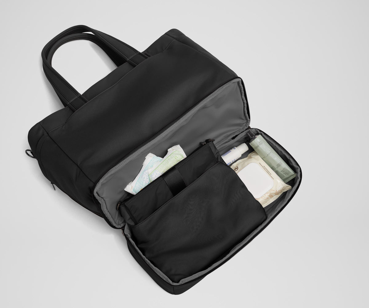 Away The Double Diaper Tote Diaper Bag - Jet Black