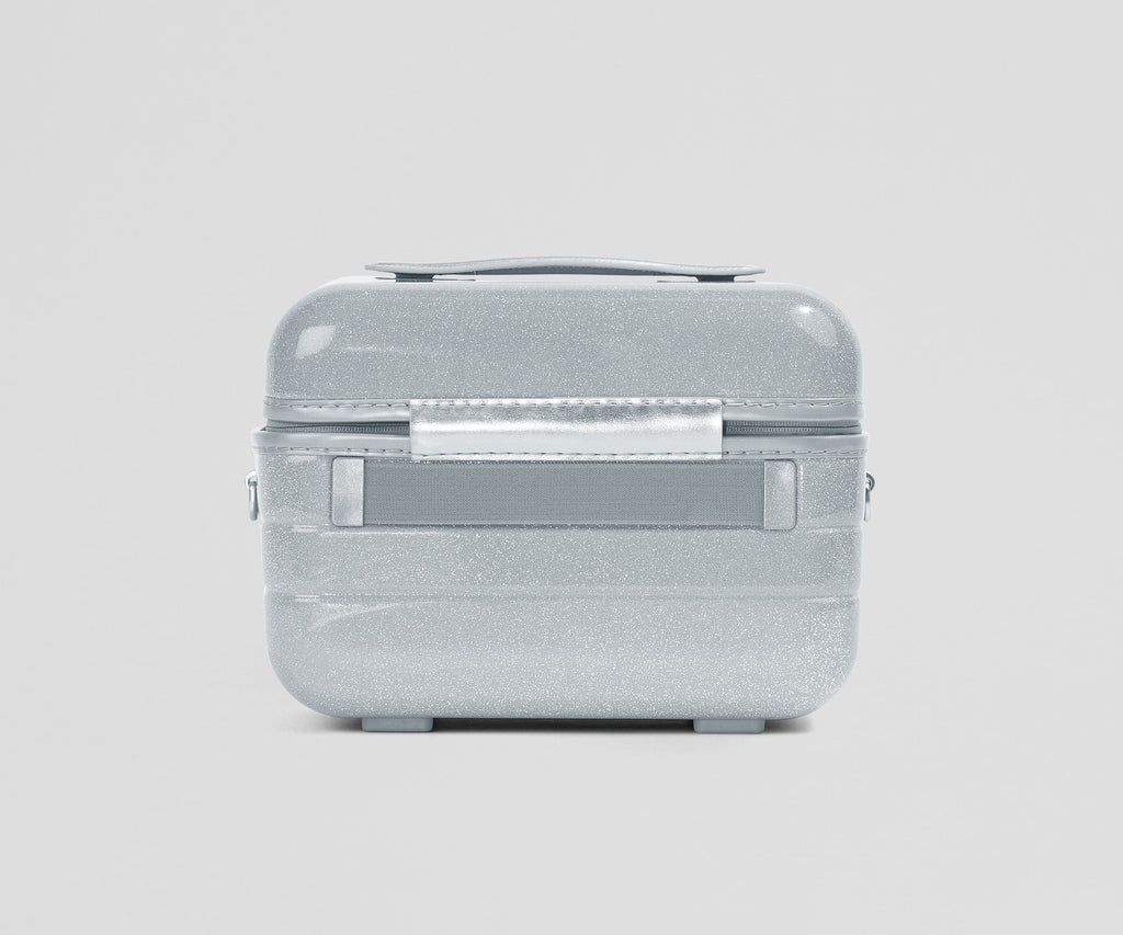 Away The Train Case Toiletry Bag - Supernova Silver