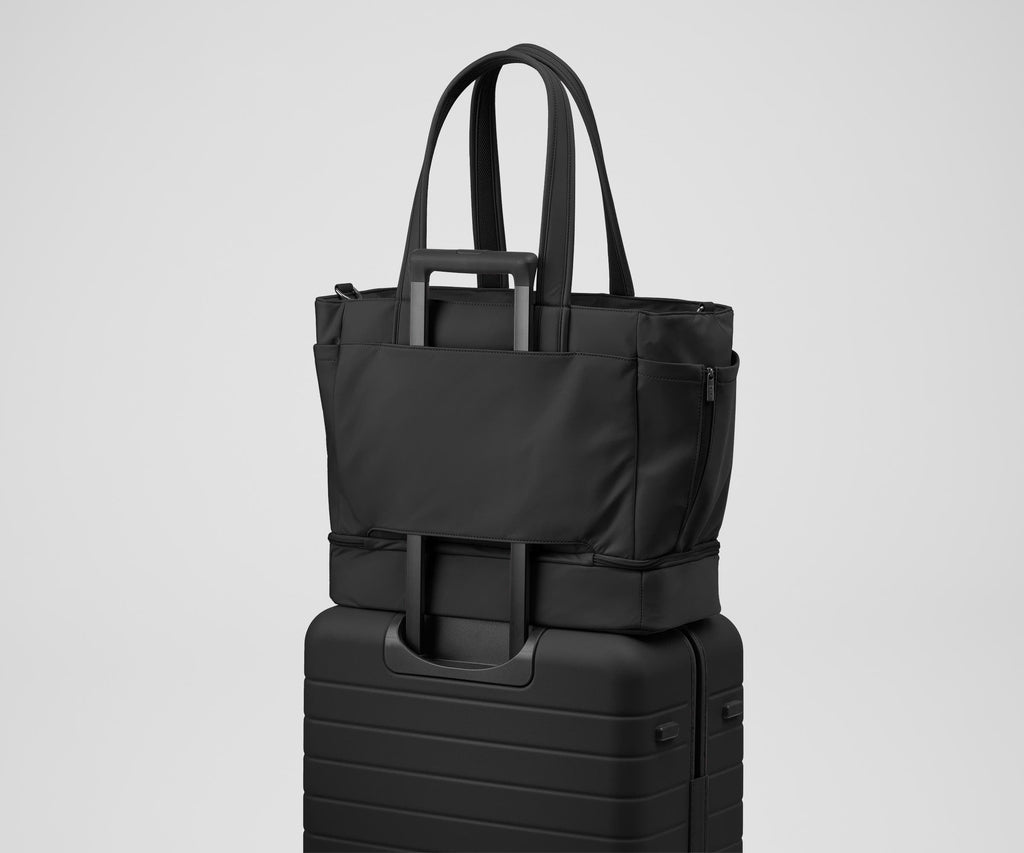 Away The Double Diaper Tote Diaper Bag - Jet Black