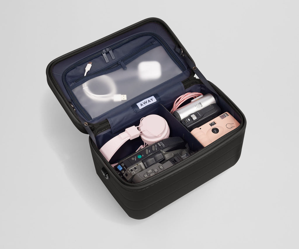 Away The Train Case Toiletry Bag - Jet Black