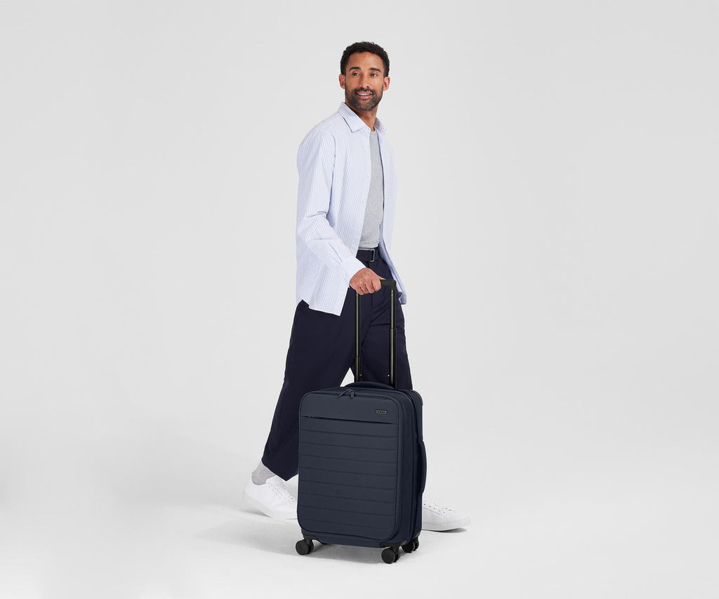 Away Softside Bigger Carry-On Suitcase - Navy Blue