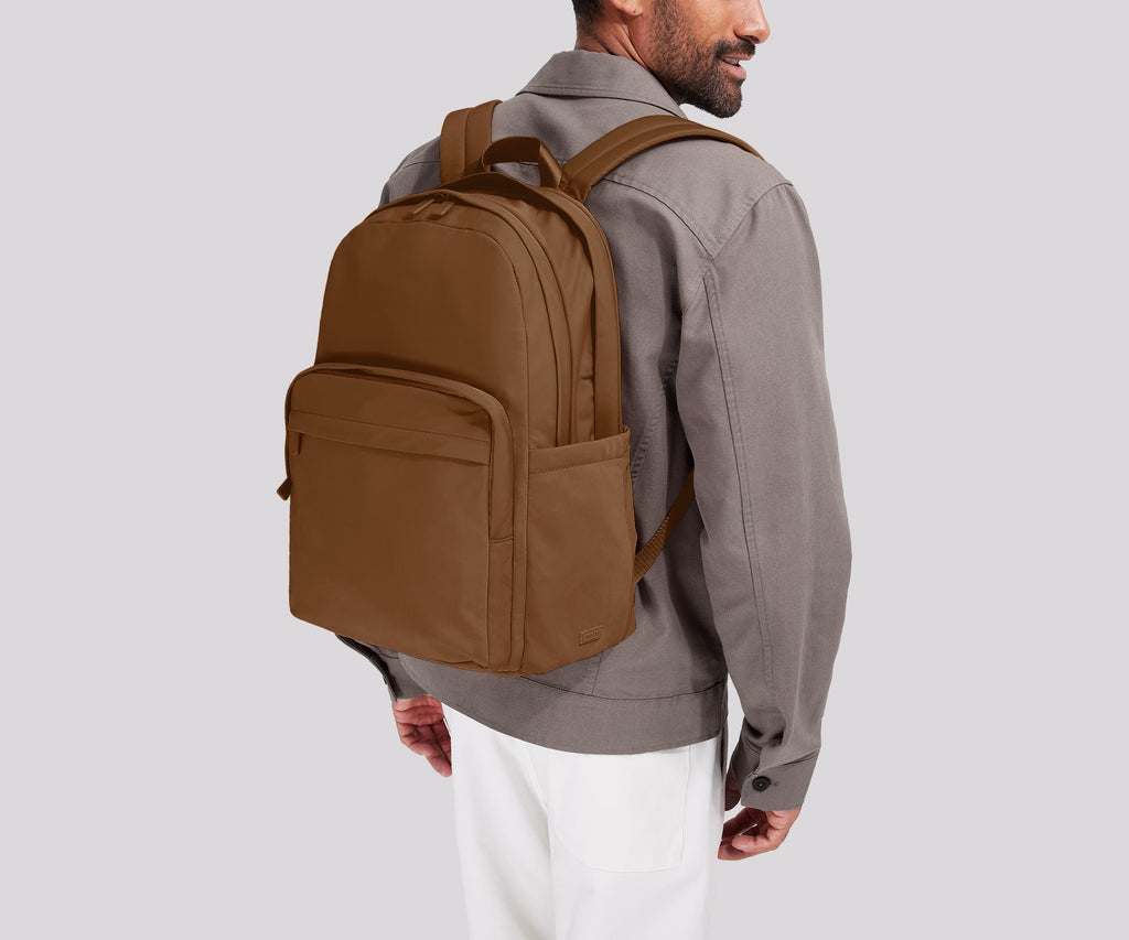Away Large Featherlight Backpack in Amaro Brown