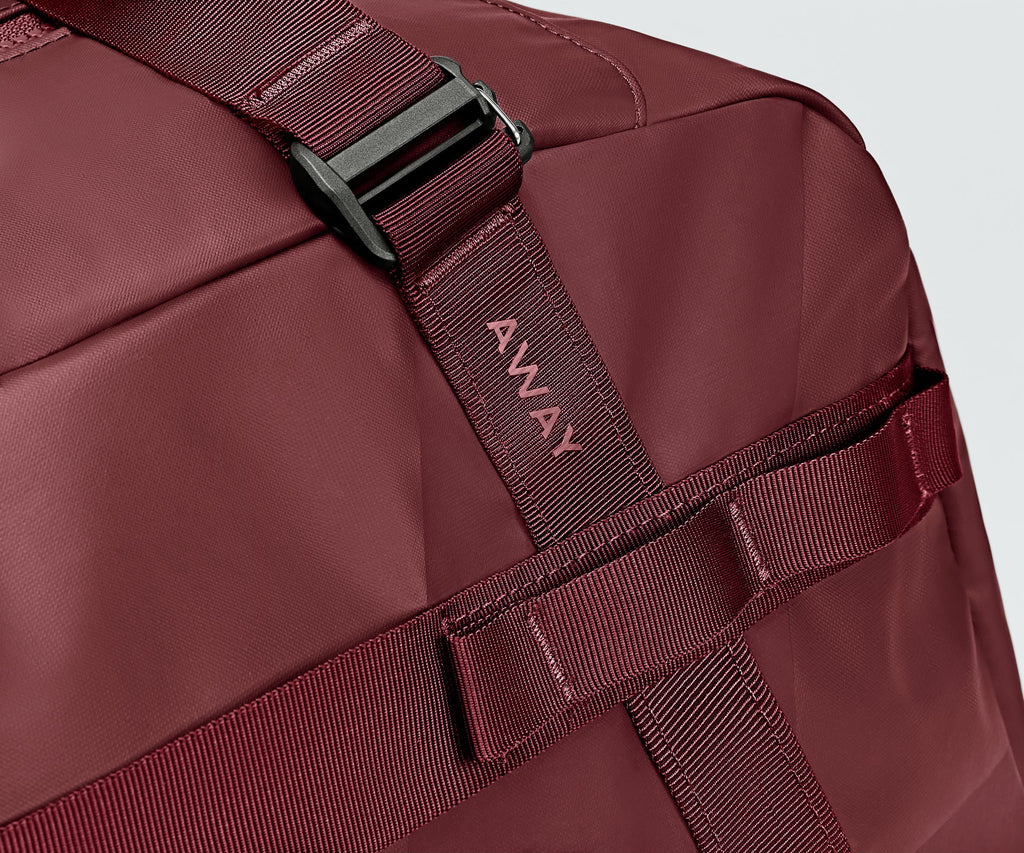 Away Active Duffle 55L Backpack - Burgundy Red
