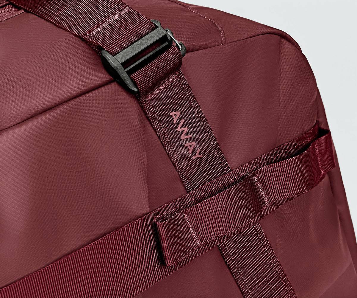 Away Active Duffle 55L Backpack - Burgundy Red
