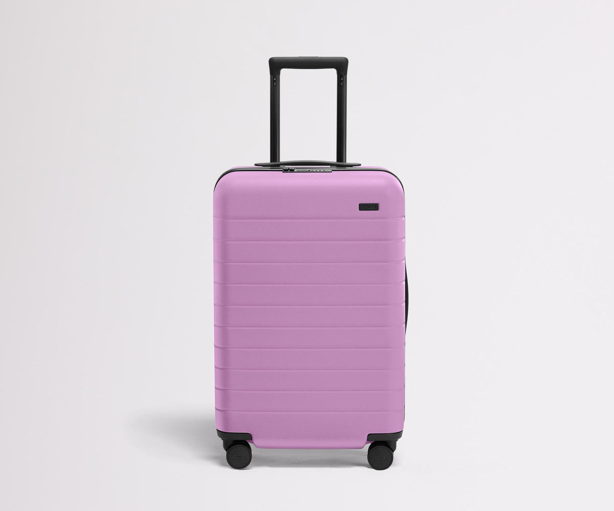 Away The Bigger Carry-On Flex Suitcase - Taffy Purple