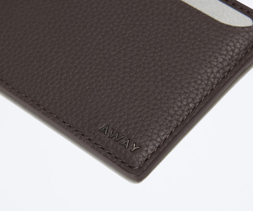 Away Card Case Travel Accessory - Espresso Brown