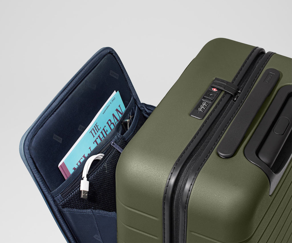 Away The Executive Bigger Carry-On Suitcase - Olive Green