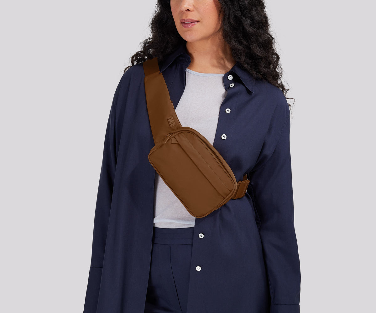 Away Featherlight Sling Bag Crossbody Bag - Amaro Brown