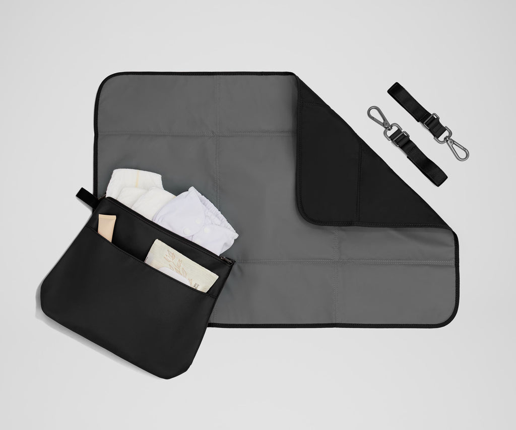 Away The Double Diaper Tote Diaper Bag - Jet Black
