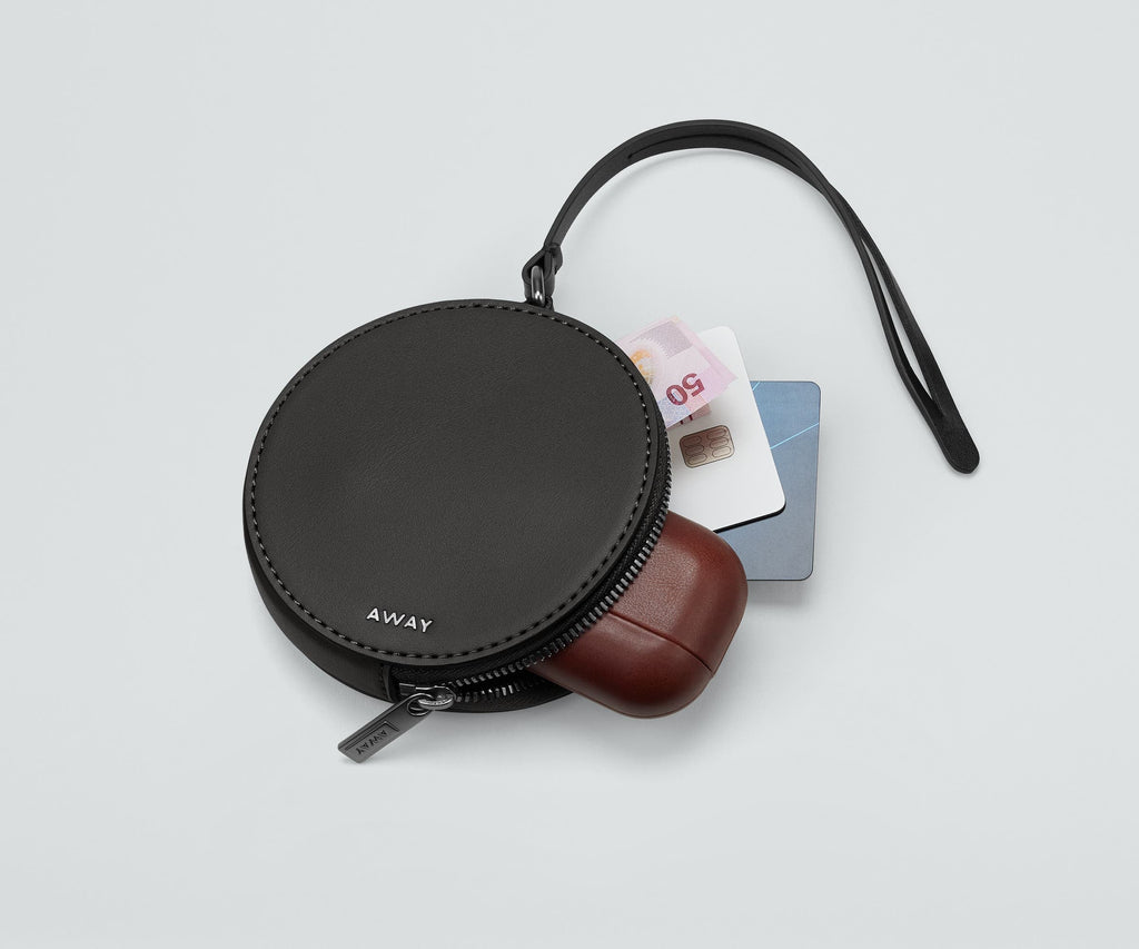 Away The Circle Zip Pouch Travel Accessory - Jet Black