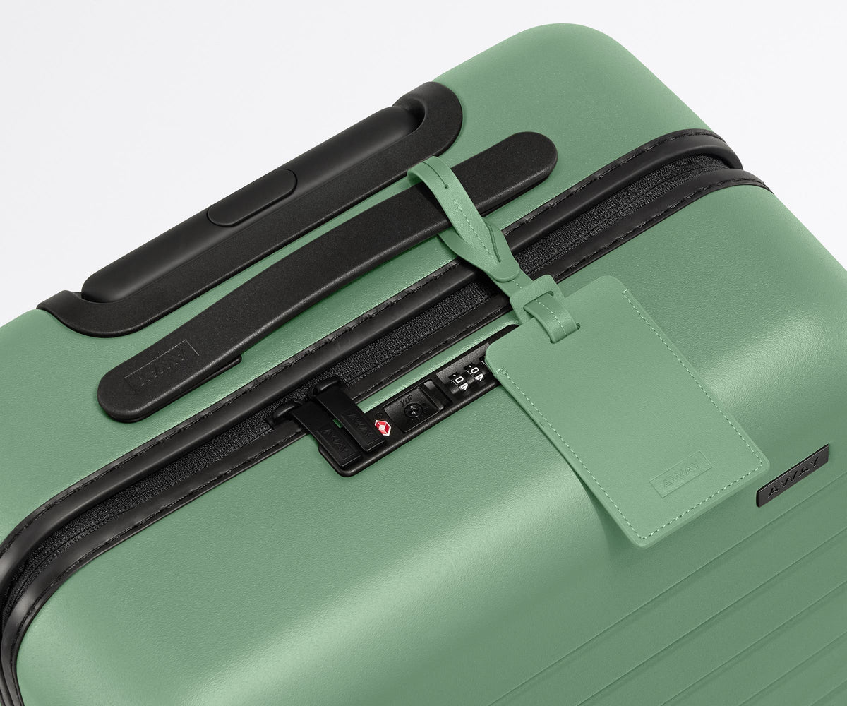Away The Luggage Tag in Sea Green