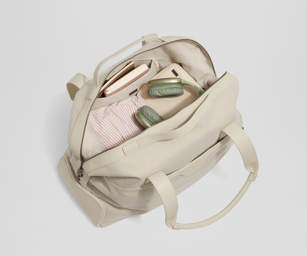 Away Transit Canvas Weekender Crossbody Bag - Transit Canvas Tan