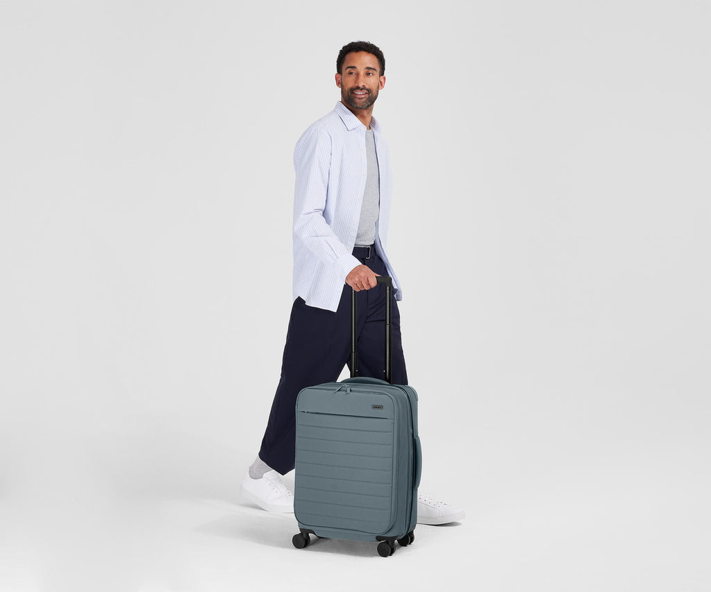 Away Softside Bigger Carry-On Suitcase - Coast Blue