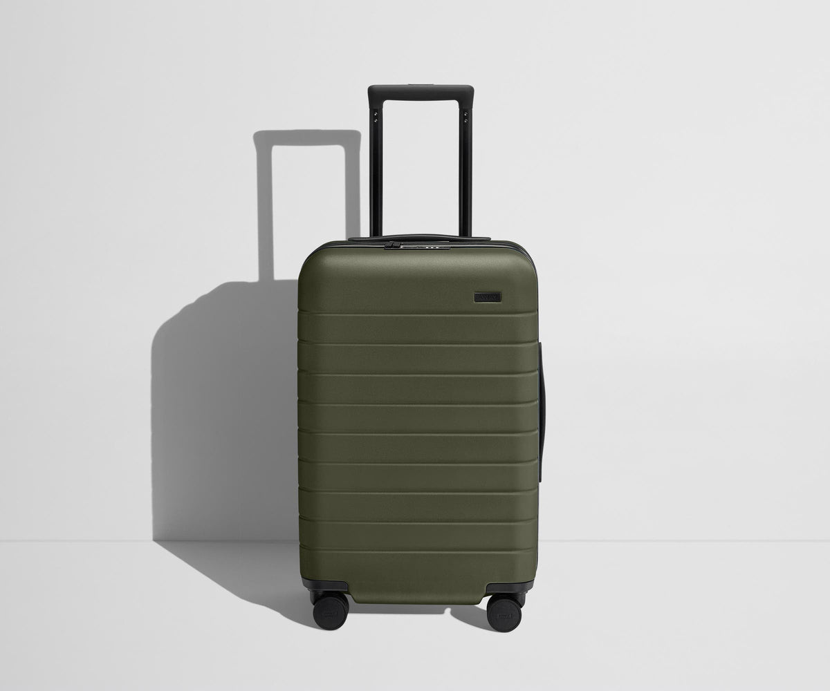 Away The Carry-On Flex Suitcase - Olive Green