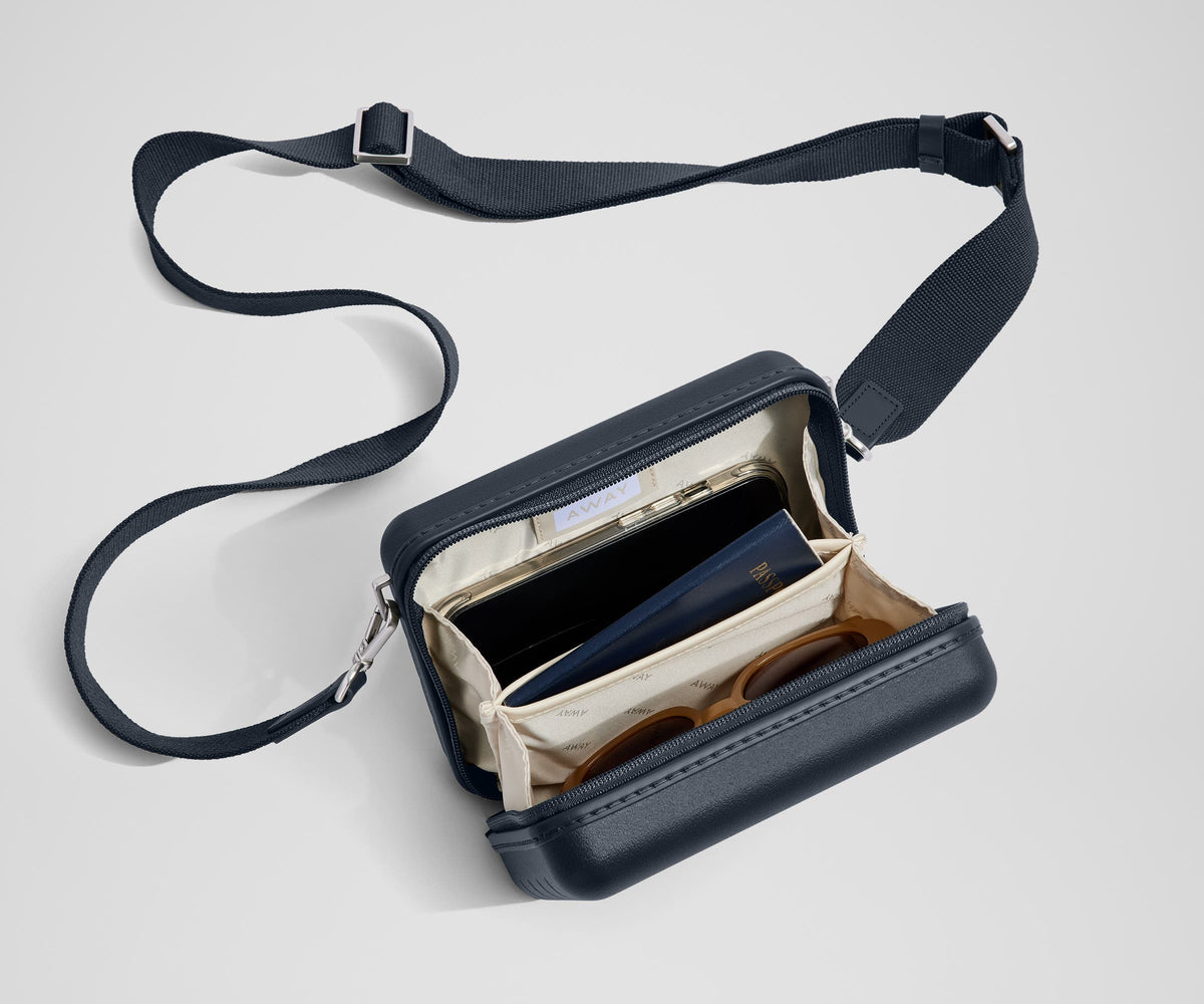 Away The Mini Crossbody Packing Cubes - Navy Blue