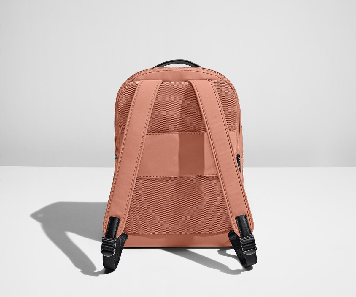 Away The Everywhere Zip Backpack in Clay Pink