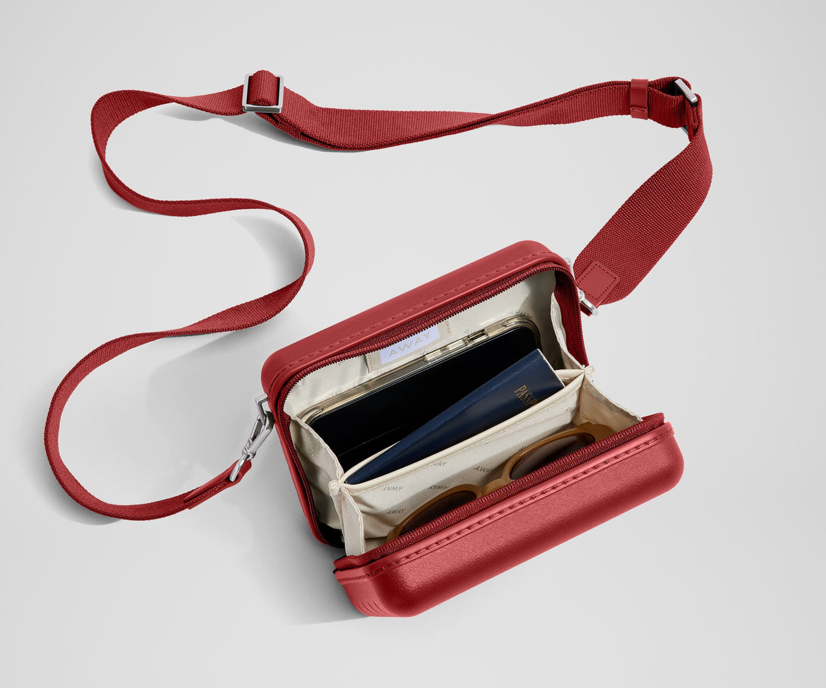 Away The Mini Crossbody Packing Cubes - Tango Red