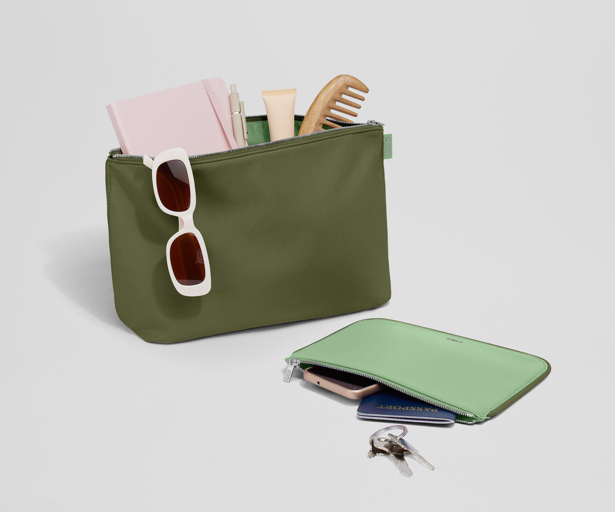 Away Pouch Duo Suitcase - Sea Green