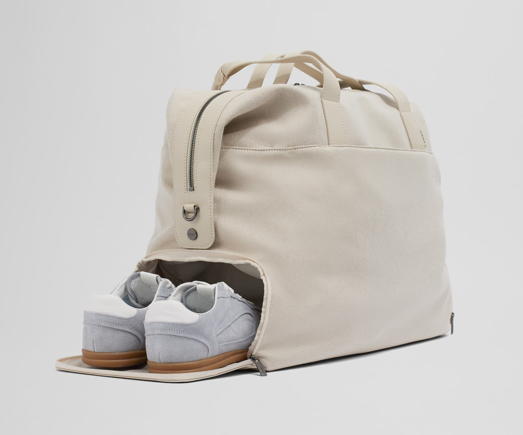 Away Transit Canvas Weekender Crossbody Bag - Transit Canvas Tan