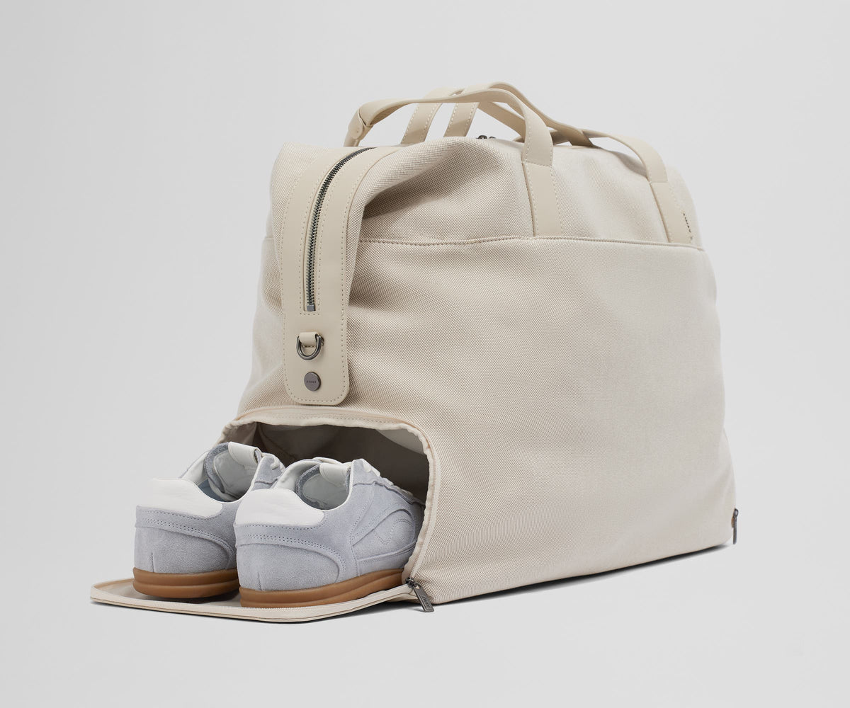 Away Transit Canvas Weekender Crossbody Bag - Transit Canvas Tan