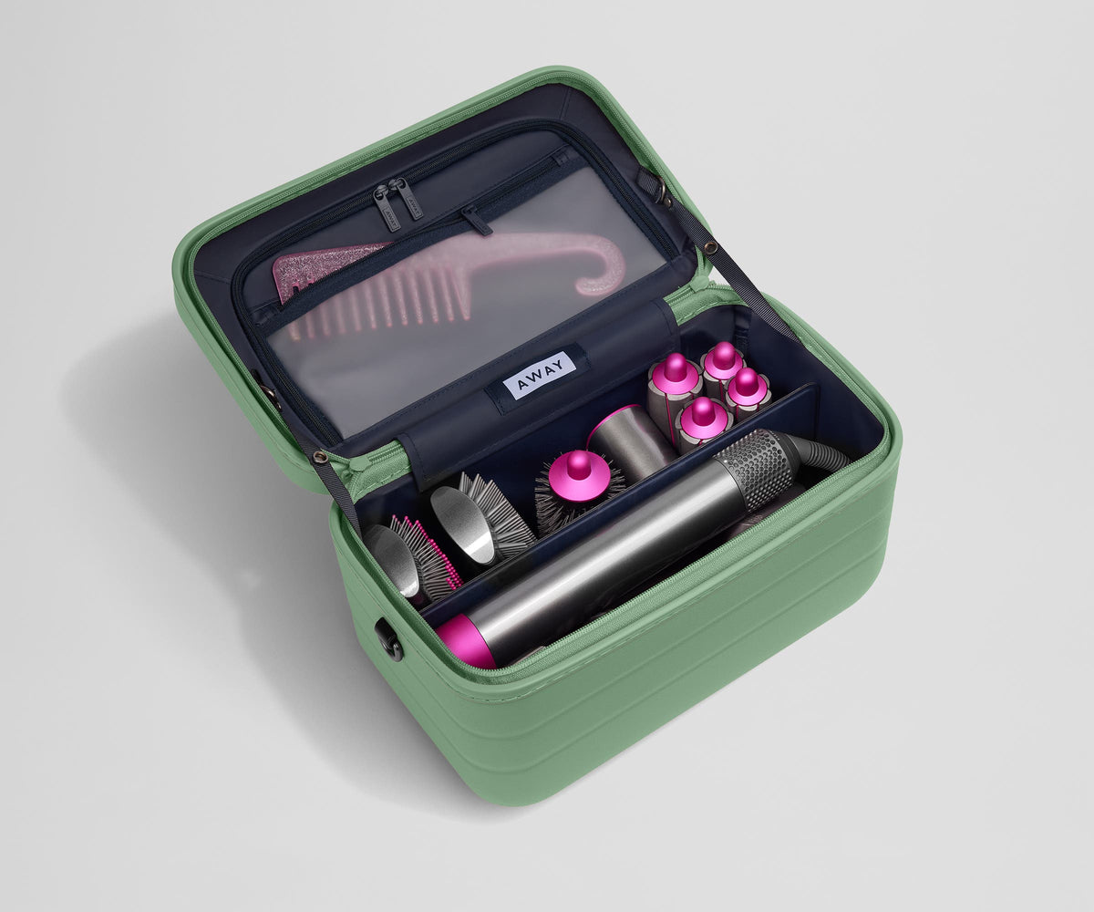 Away The Train Case Toiletry Bag - Sea Green