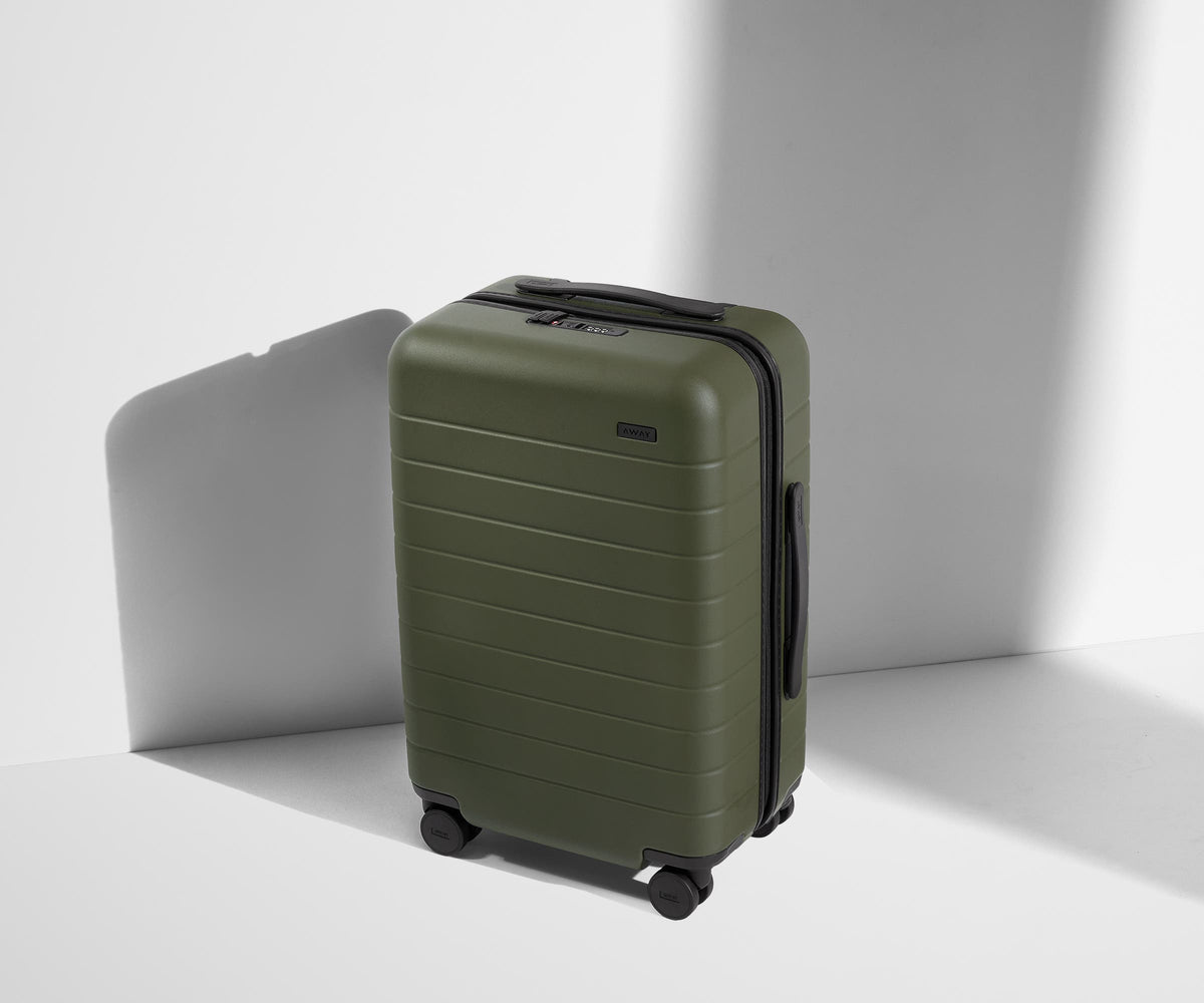 Away The Carry-On Suitcase - Olive Green