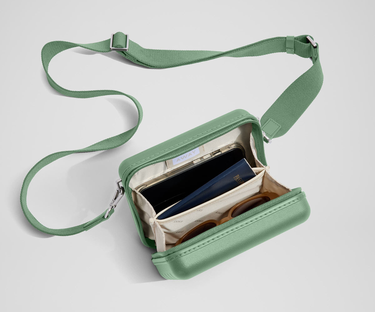 Away The Mini Crossbody Packing Cubes - Sea Green