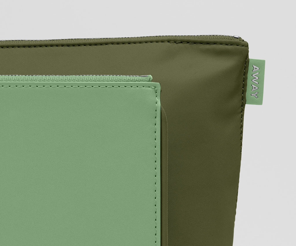 Away Pouch Duo Suitcase - Sea Green