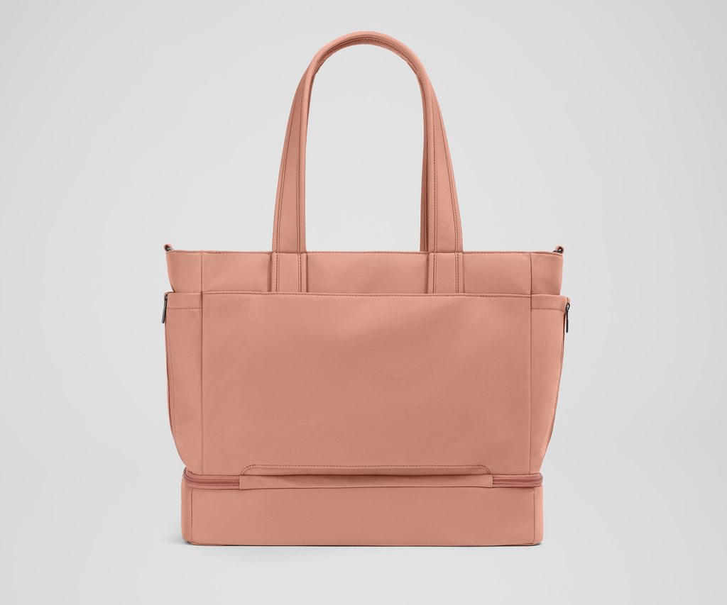 Away The Double Diaper Tote Diaper Bag - Clay Pink
