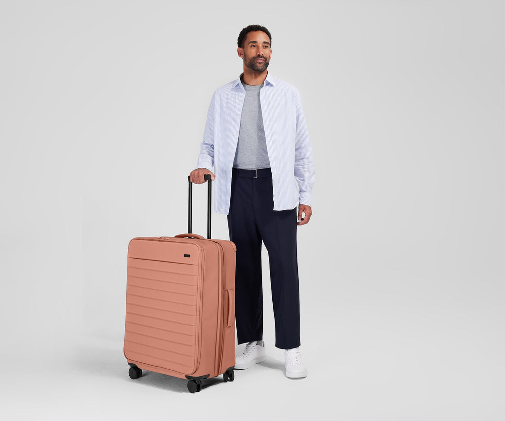 Away Softside Large Suitcase - Clay Pink