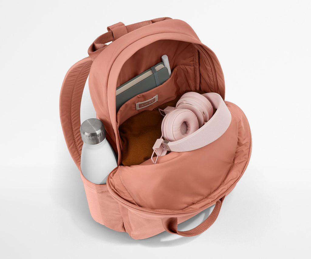 Away Featherlight Backpack in Clay Pink