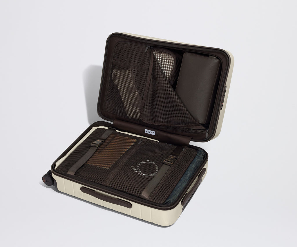 Away The Bigger Carry-On Suitcase - Cream White