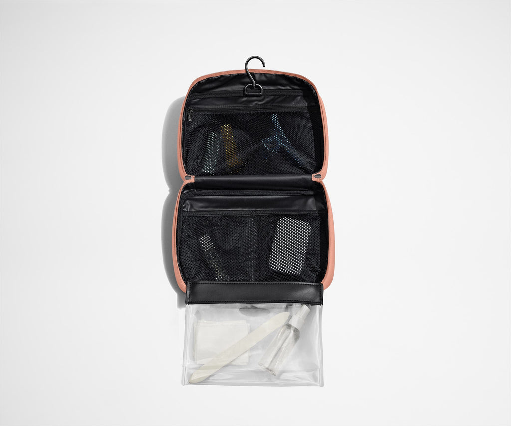Away The Hanging Toiletry Bag in Clay Pink