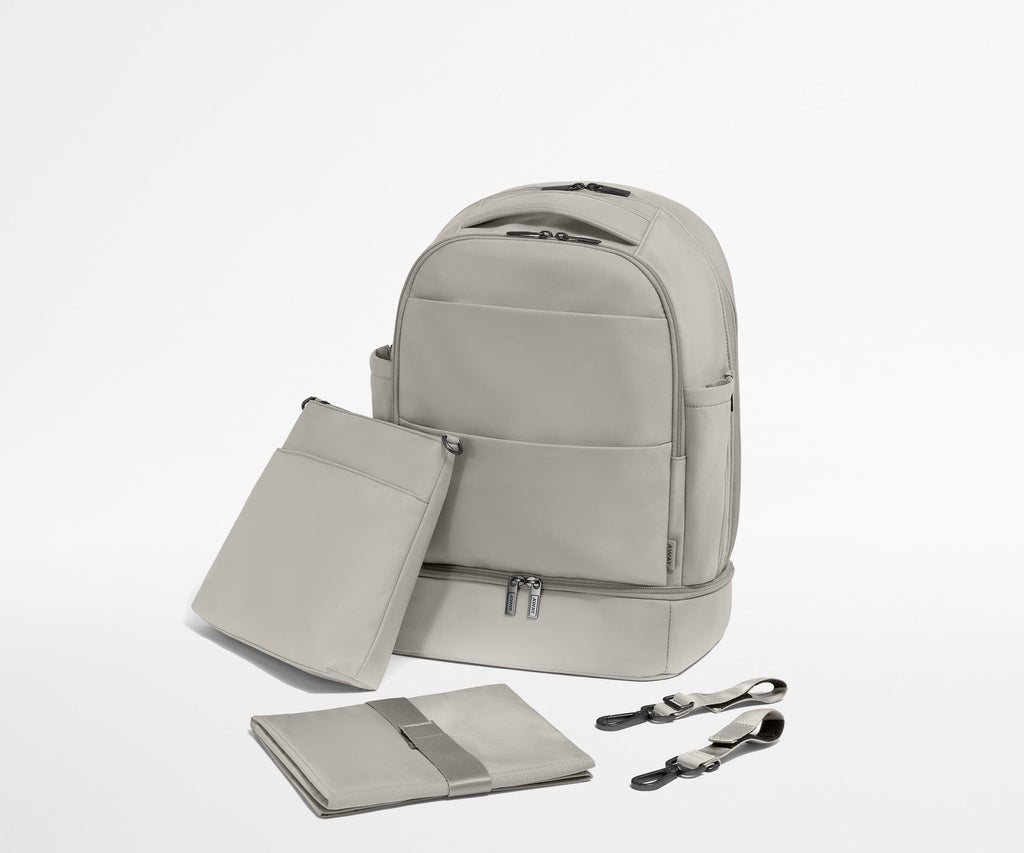 Away The Double Diaper Backpack Diaper Bag - Cloud Gray