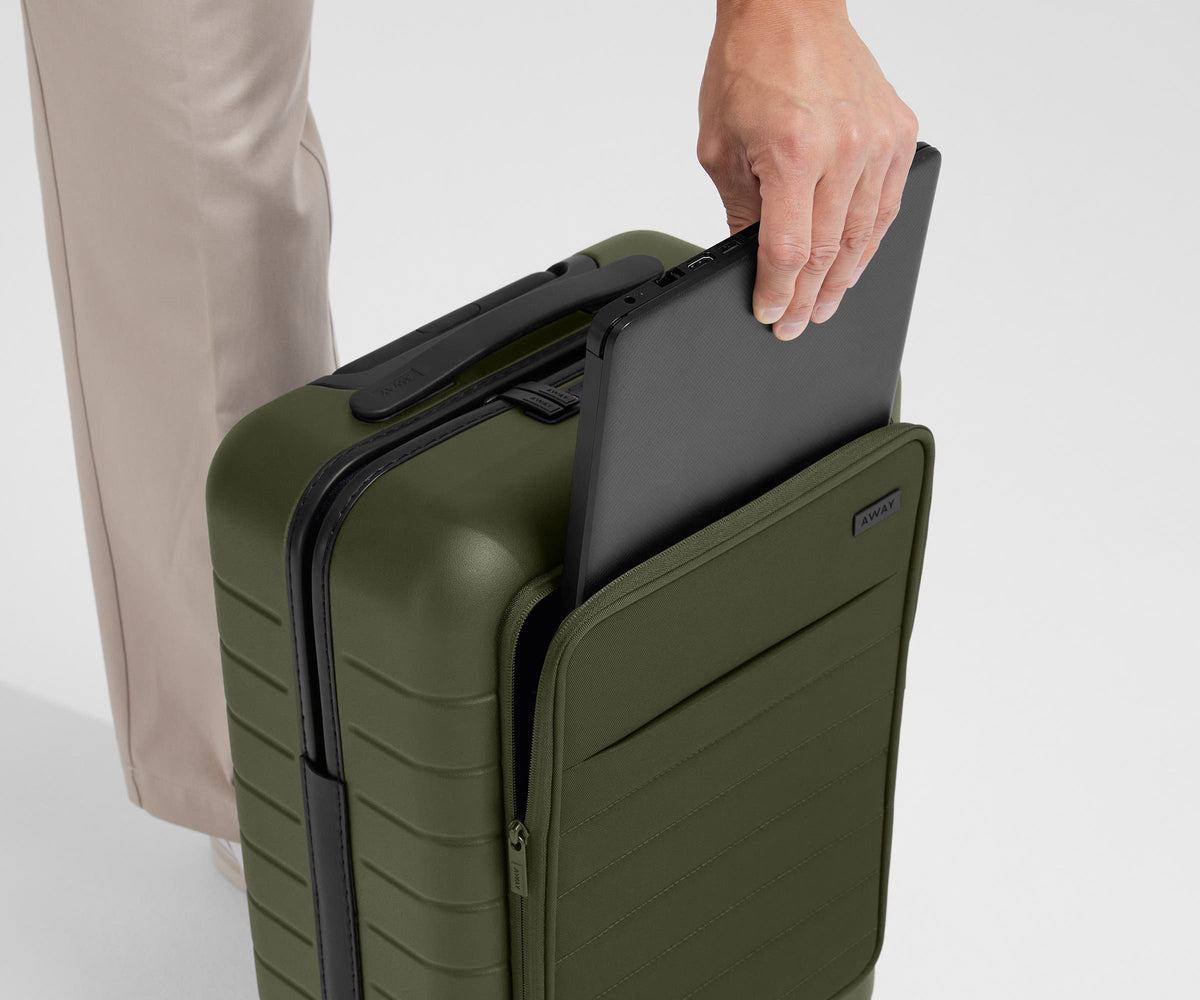 Away The Executive Carry-On Suitcase - Olive Green