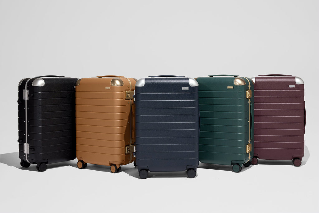 Away The Aluminum Edge Bigger Carry-On Suitcase - Navy Blue