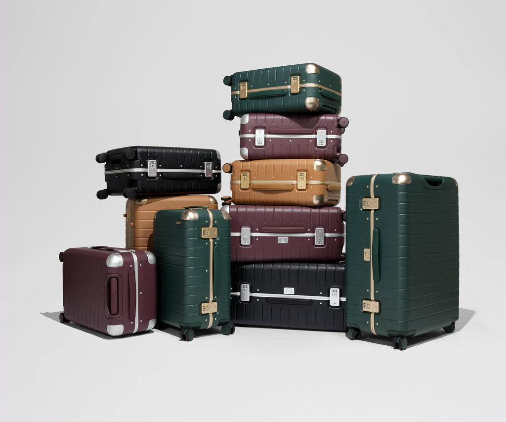 Away The Aluminum Edge Medium Suitcase - Cognac Brown