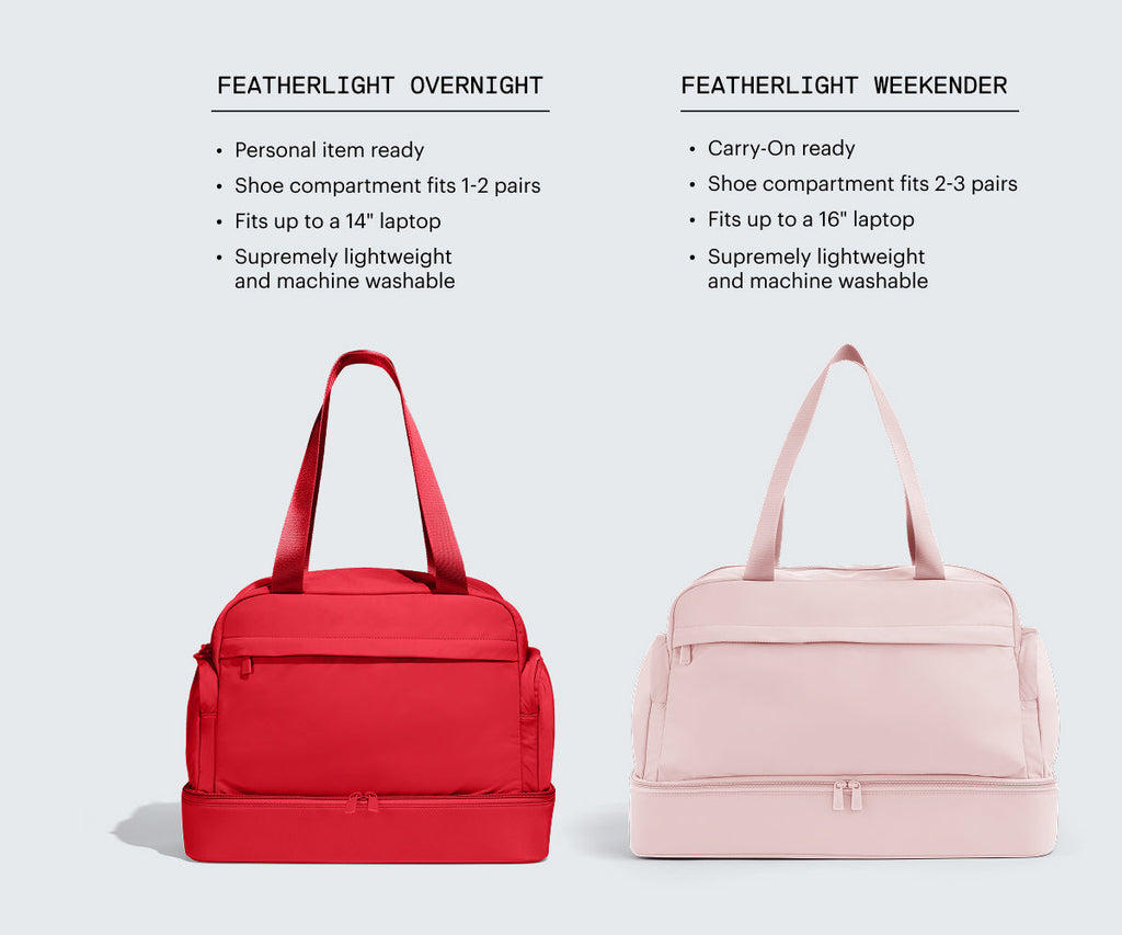 Away Featherlight Overnight Bag Crossbody Bag - Blush Pink