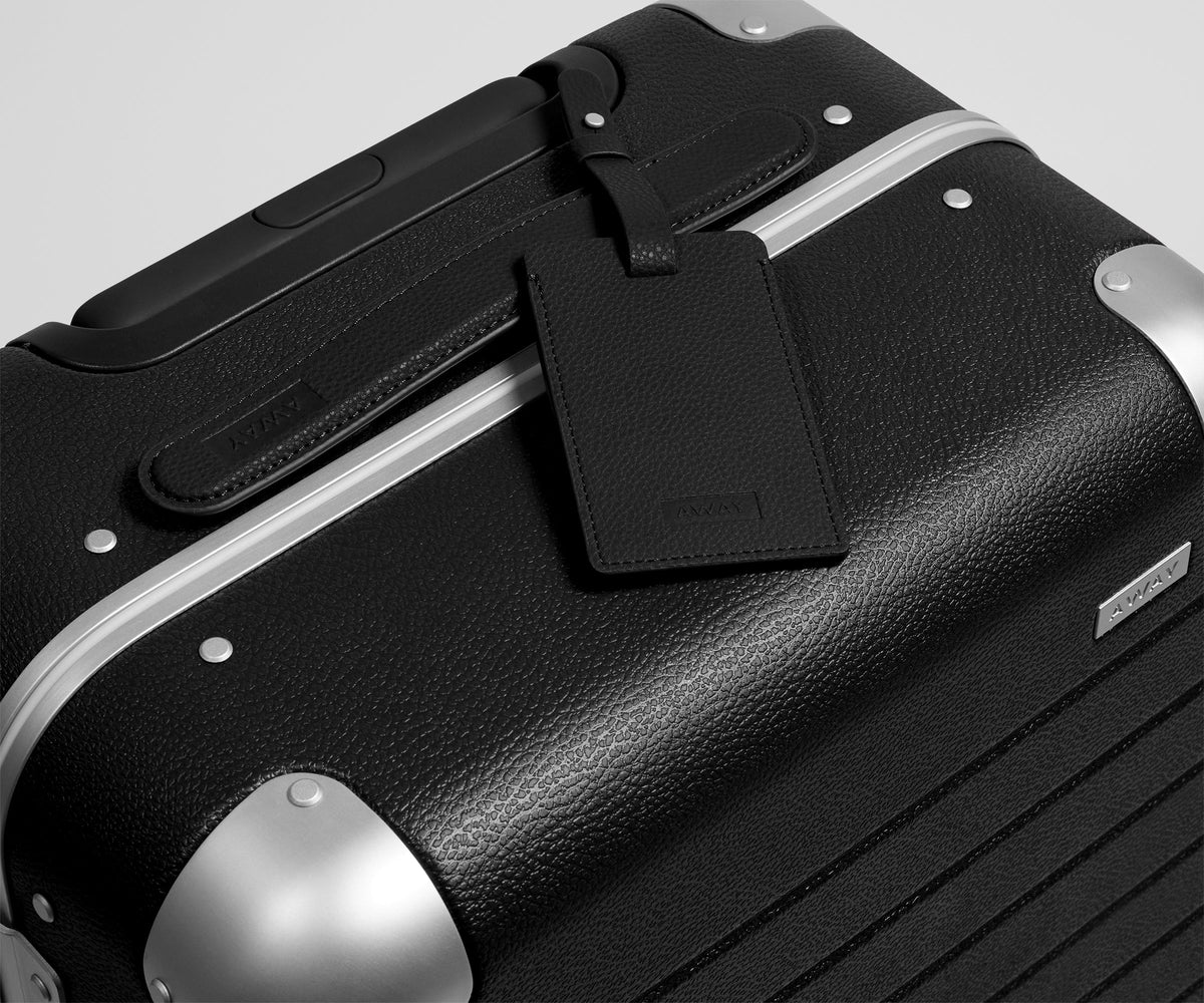 Away The Aluminum Edge Bigger Carry-On Suitcase - Jet Black