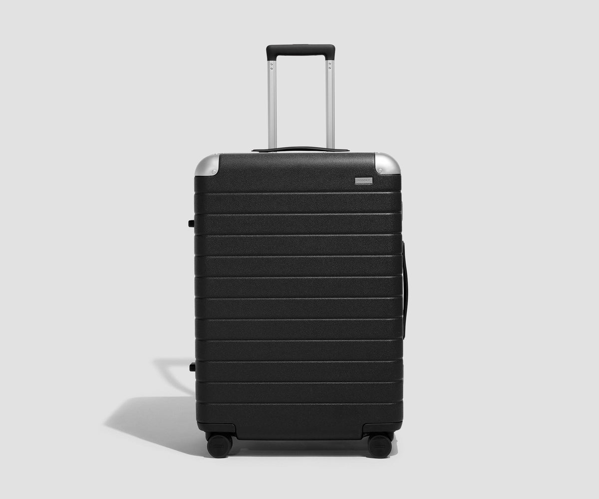 Away The Aluminum Edge Medium Suitcase - Jet Black