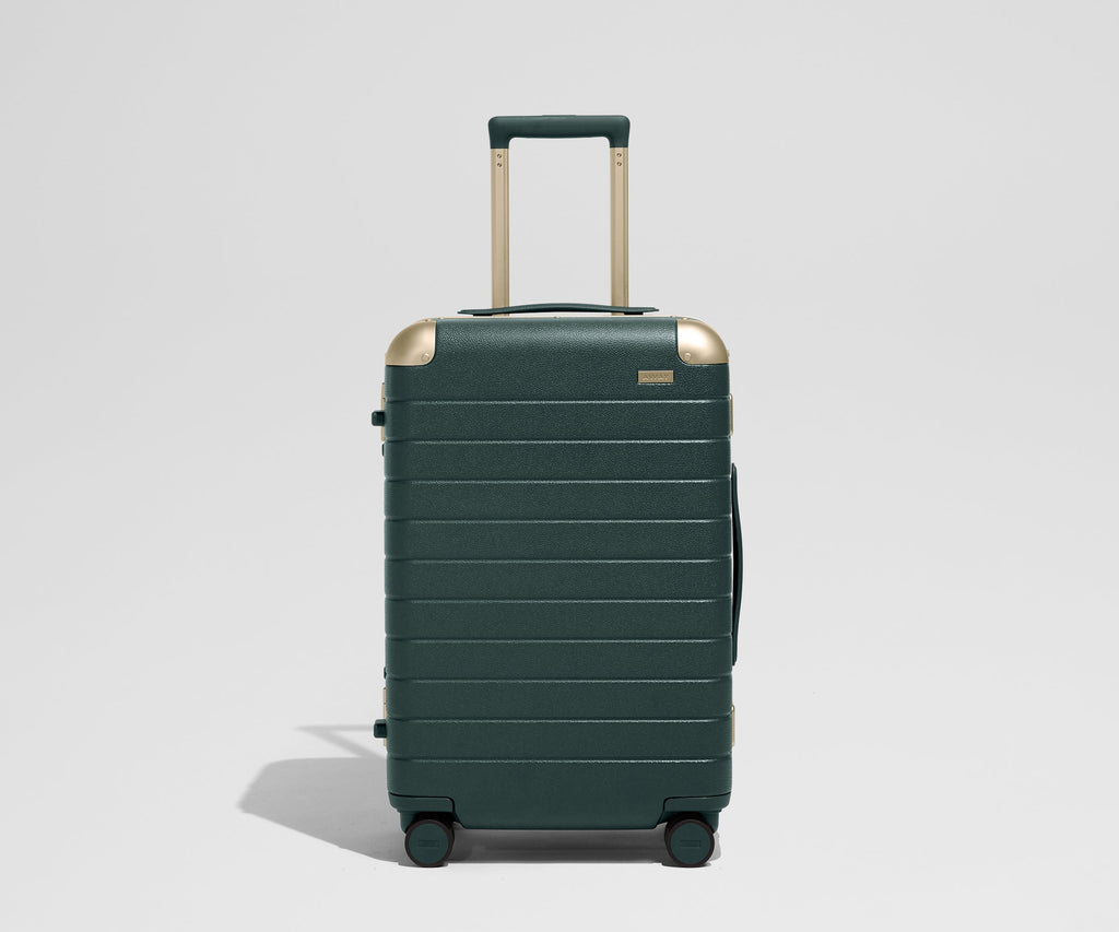 Away The Aluminum Edge Bigger Carry-On Suitcase - Ivy Green